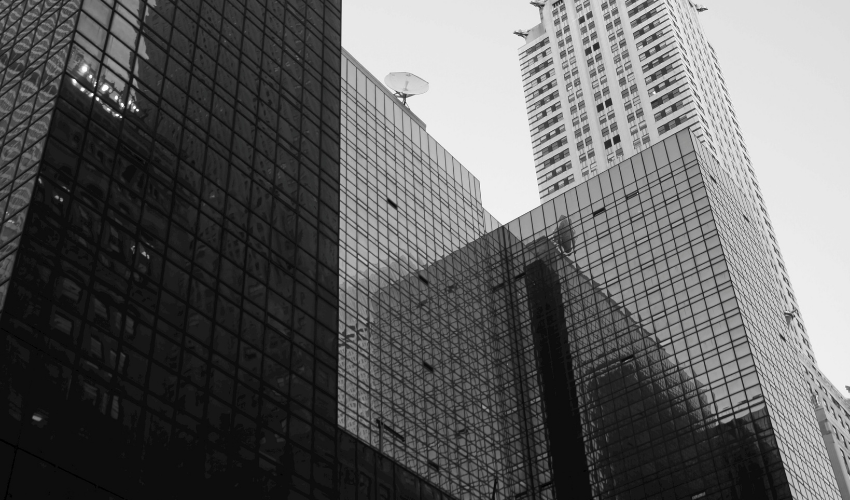 Black White Grayscale Building Construction Presentation